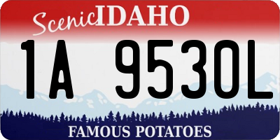 ID license plate 1A9530L