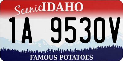 ID license plate 1A9530V