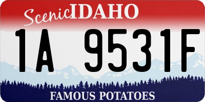 ID license plate 1A9531F