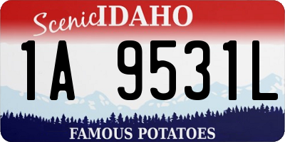 ID license plate 1A9531L