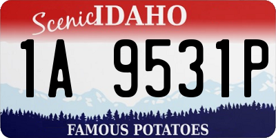 ID license plate 1A9531P