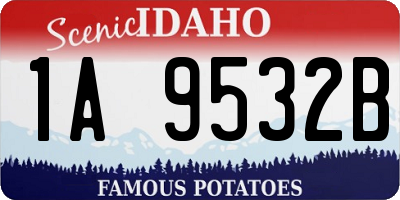 ID license plate 1A9532B