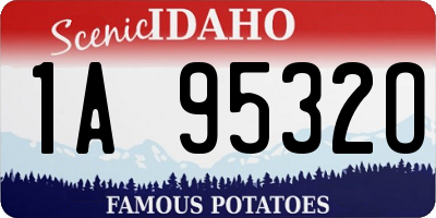 ID license plate 1A9532O