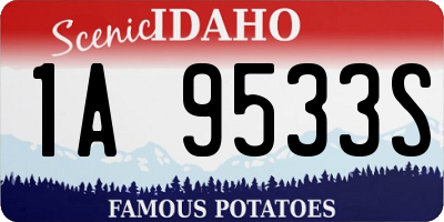 ID license plate 1A9533S