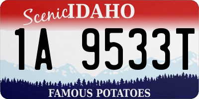 ID license plate 1A9533T