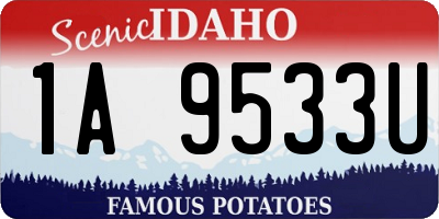 ID license plate 1A9533U
