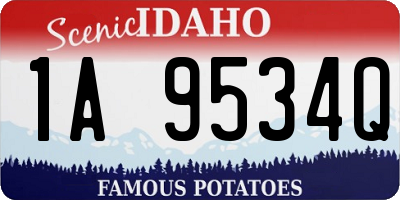 ID license plate 1A9534Q
