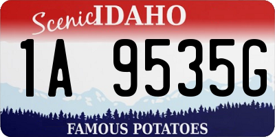 ID license plate 1A9535G