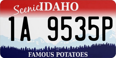 ID license plate 1A9535P