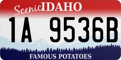 ID license plate 1A9536B
