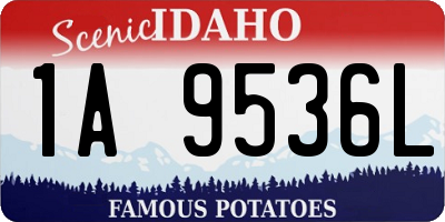 ID license plate 1A9536L