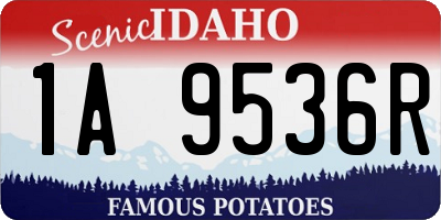 ID license plate 1A9536R
