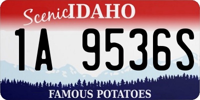ID license plate 1A9536S