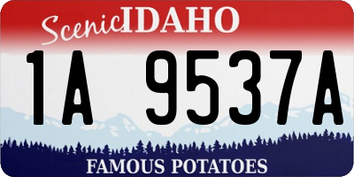 ID license plate 1A9537A