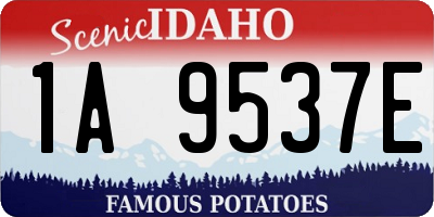 ID license plate 1A9537E