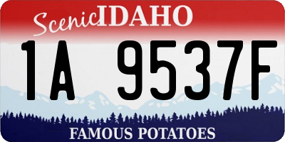 ID license plate 1A9537F