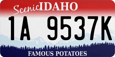 ID license plate 1A9537K