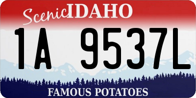 ID license plate 1A9537L