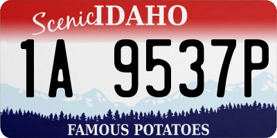 ID license plate 1A9537P