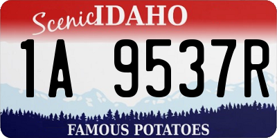 ID license plate 1A9537R
