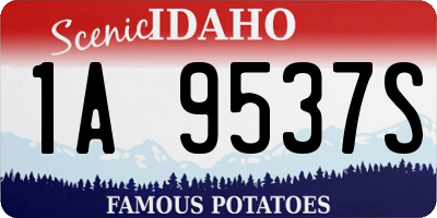 ID license plate 1A9537S