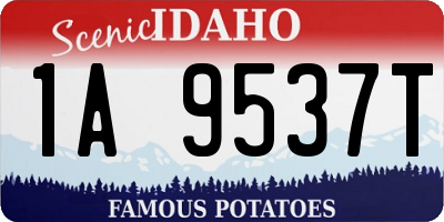 ID license plate 1A9537T