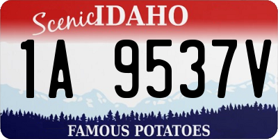 ID license plate 1A9537V