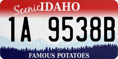 ID license plate 1A9538B