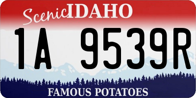 ID license plate 1A9539R