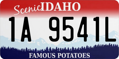 ID license plate 1A9541L