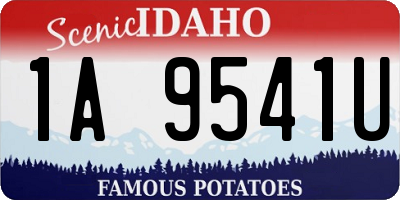 ID license plate 1A9541U