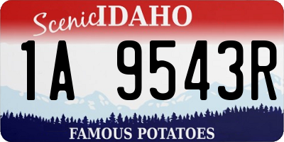 ID license plate 1A9543R