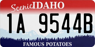 ID license plate 1A9544B