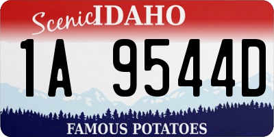 ID license plate 1A9544D