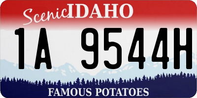 ID license plate 1A9544H