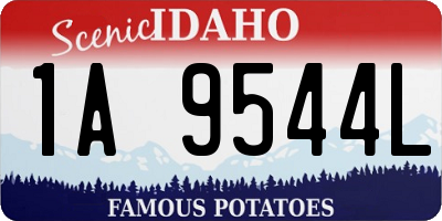 ID license plate 1A9544L
