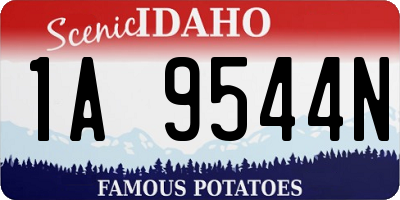 ID license plate 1A9544N