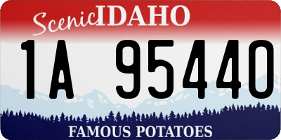 ID license plate 1A9544O