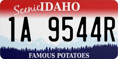 ID license plate 1A9544R