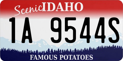 ID license plate 1A9544S
