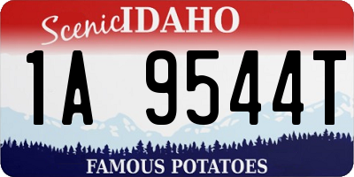 ID license plate 1A9544T