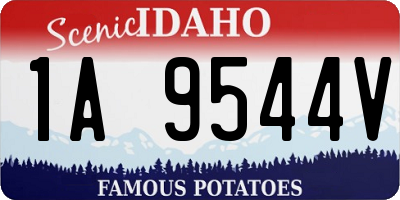 ID license plate 1A9544V