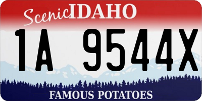 ID license plate 1A9544X
