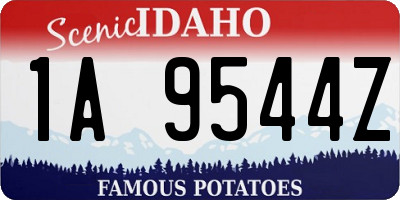 ID license plate 1A9544Z