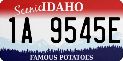 ID license plate 1A9545E