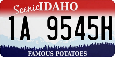 ID license plate 1A9545H