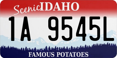 ID license plate 1A9545L