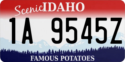 ID license plate 1A9545Z