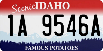 ID license plate 1A9546A