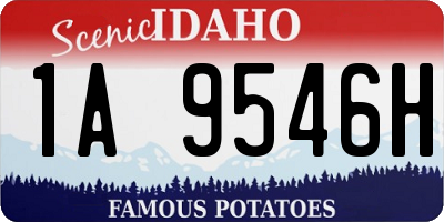 ID license plate 1A9546H